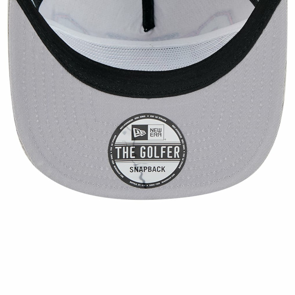 New Era Chicago Cubs Gray Corduroy Golfer Snapback Hat Lifestyle
