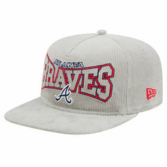 New Era Atlanta Braves Gray Corduroy Golfer Snapback Hat On Sale
