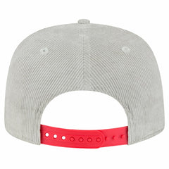 New Era Boston Red Sox Gray Corduroy Golfer Snapback Hat Lifestyle