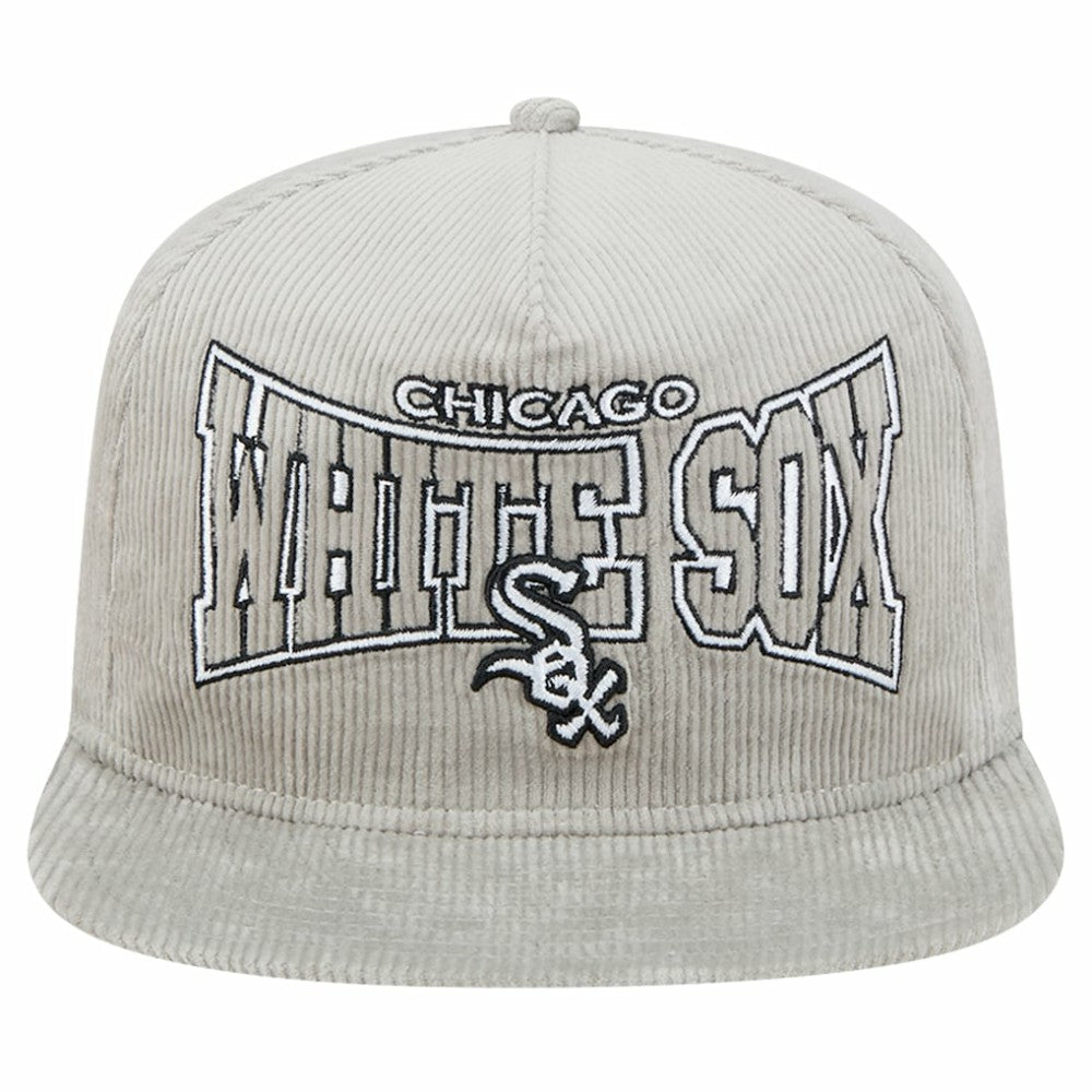 New Era Chicago White Sox Gray Corduroy Golfer Snapback Hat for sale