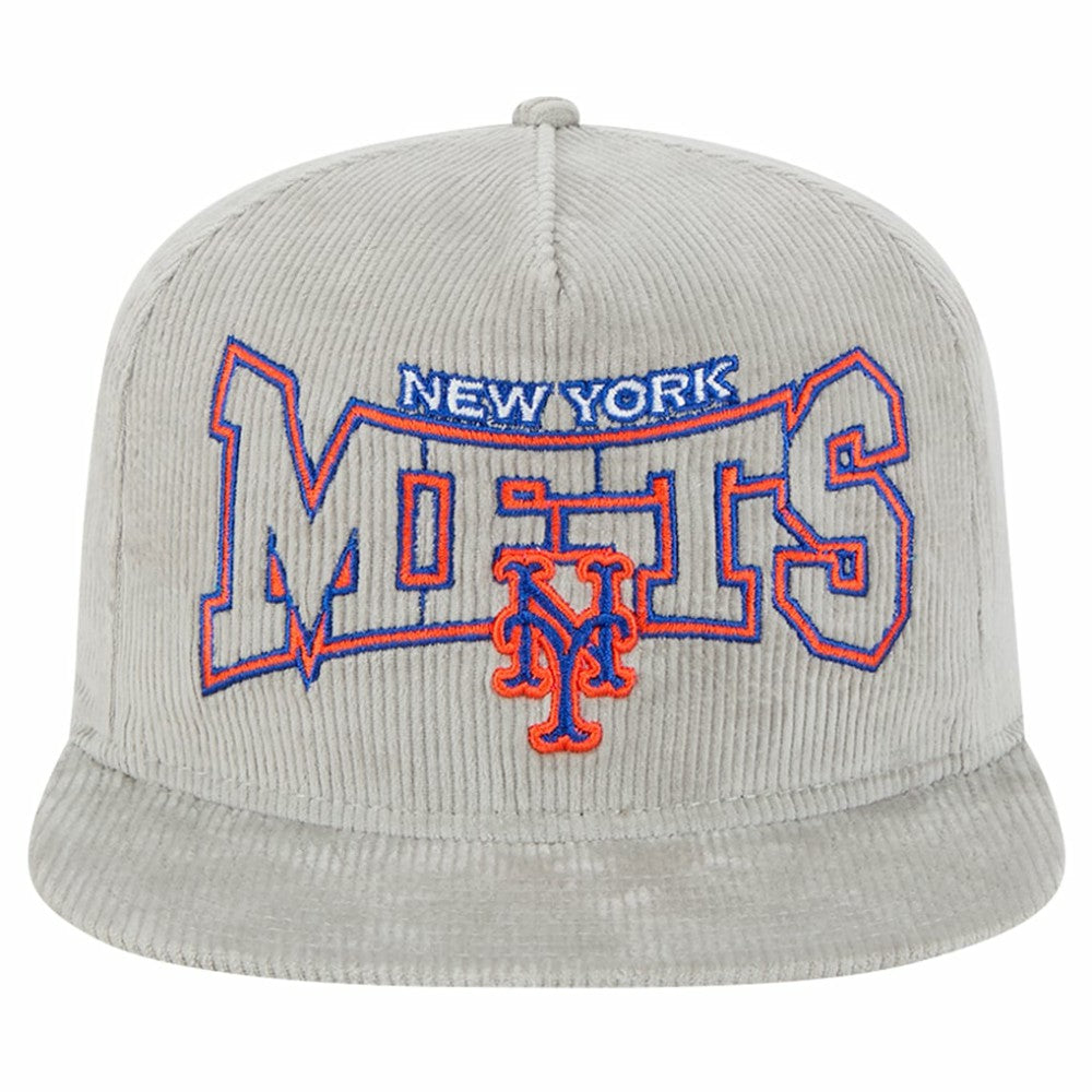New Era New York Mets Gray Corduroy Golfer Snapback Hat Sale