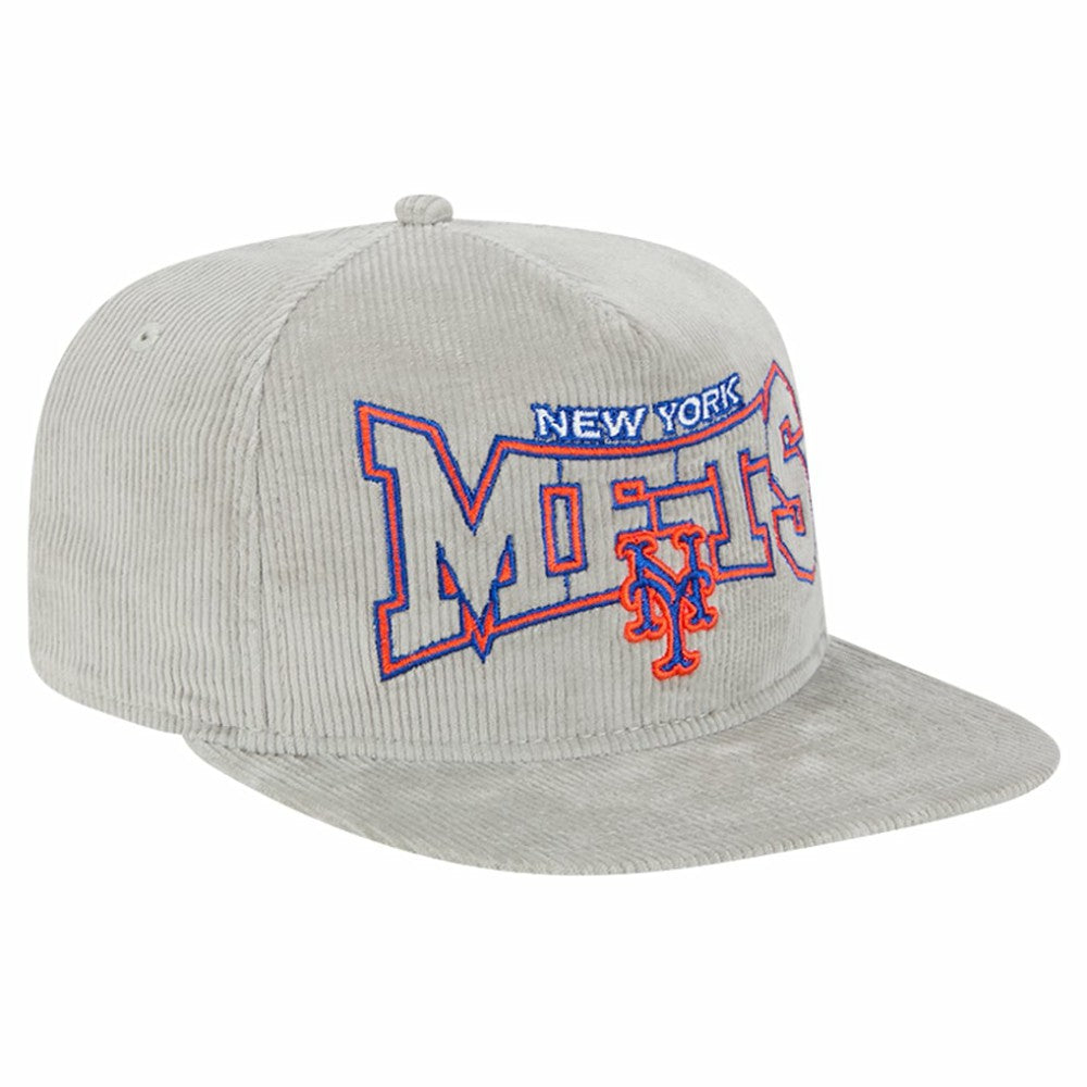 New Era New York Mets Gray Corduroy Golfer Snapback Hat Sale