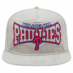 New Era Philadelphia Phillies Gray Corduroy Golfer Snapback Hat Near Me