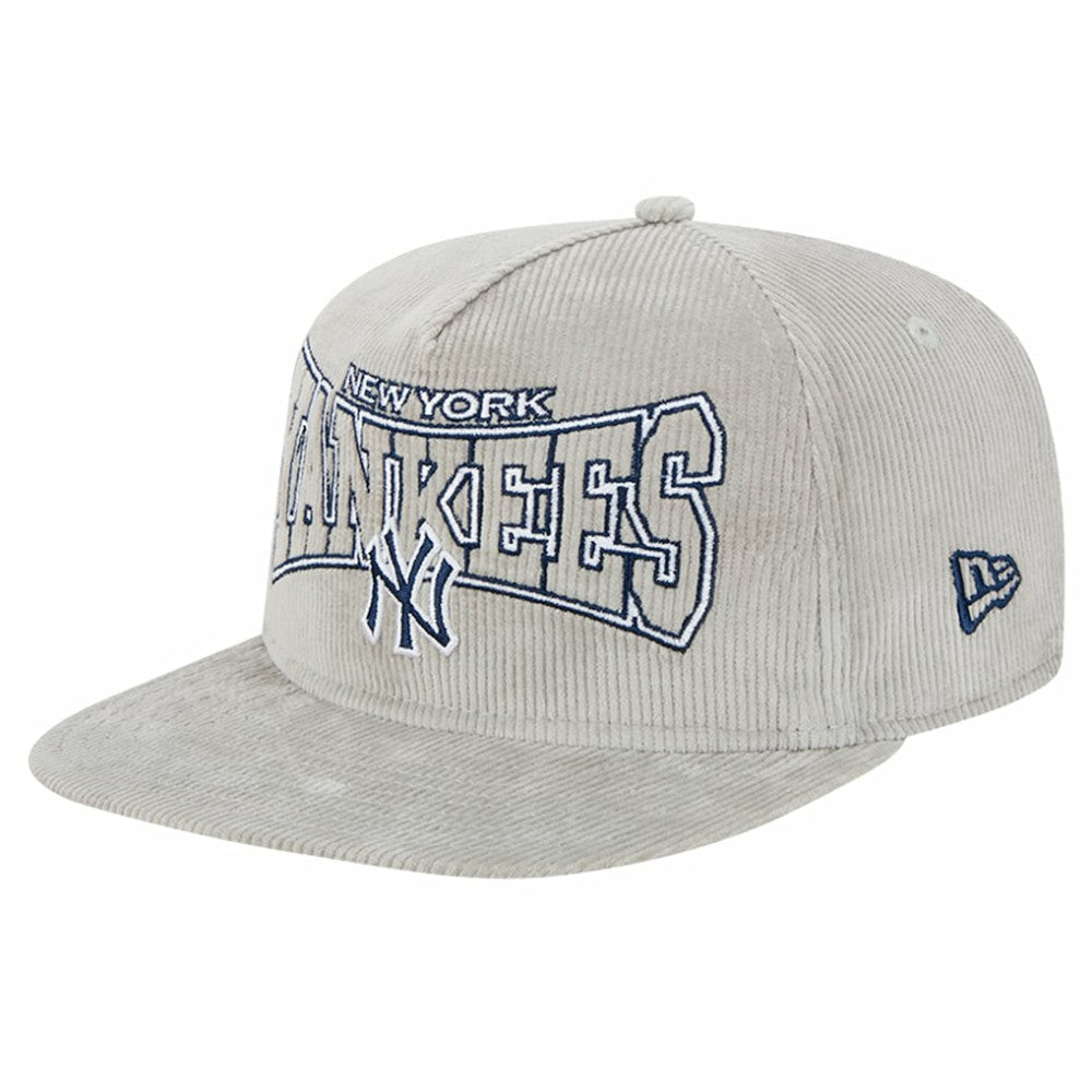 New Era New York Yankees Gray Corduroy Golfer Snapback Hat Online