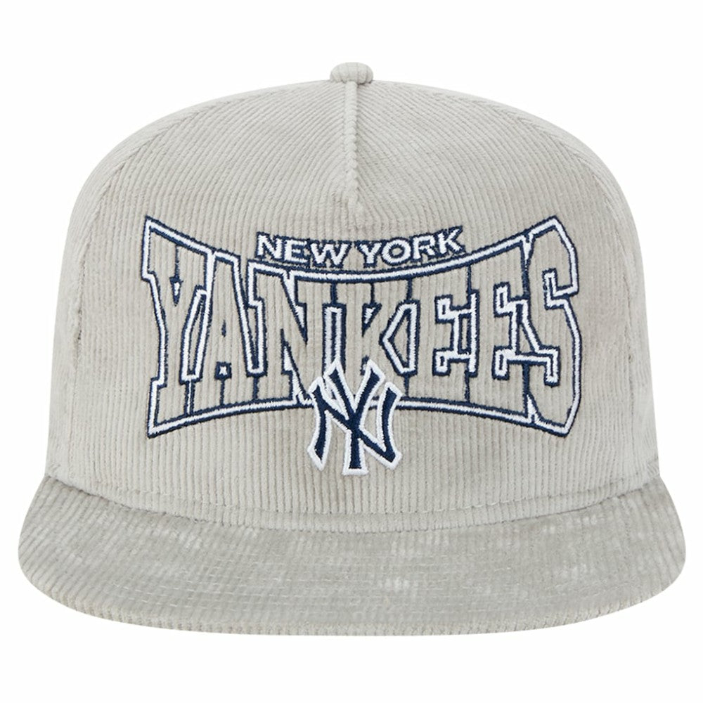 New Era New York Yankees Gray Corduroy Golfer Snapback Hat Online