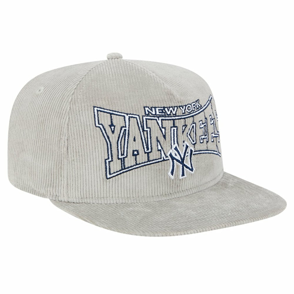 New Era New York Yankees Gray Corduroy Golfer Snapback Hat Online