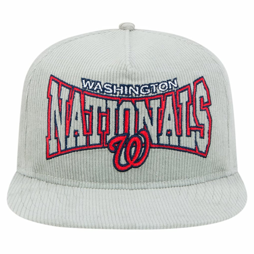 New Era Washington Nationals Gray Corduroy Golfer Snapback Hat On Sale