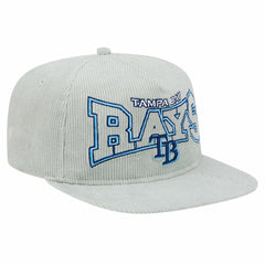 New Era Tampa Bay Rays Gray Corduroy Golfer Snapback Hat Clearance