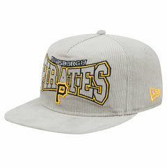 New Era Pittsburgh Pirates Gray Corduroy Golfer Snapback Hat Sale