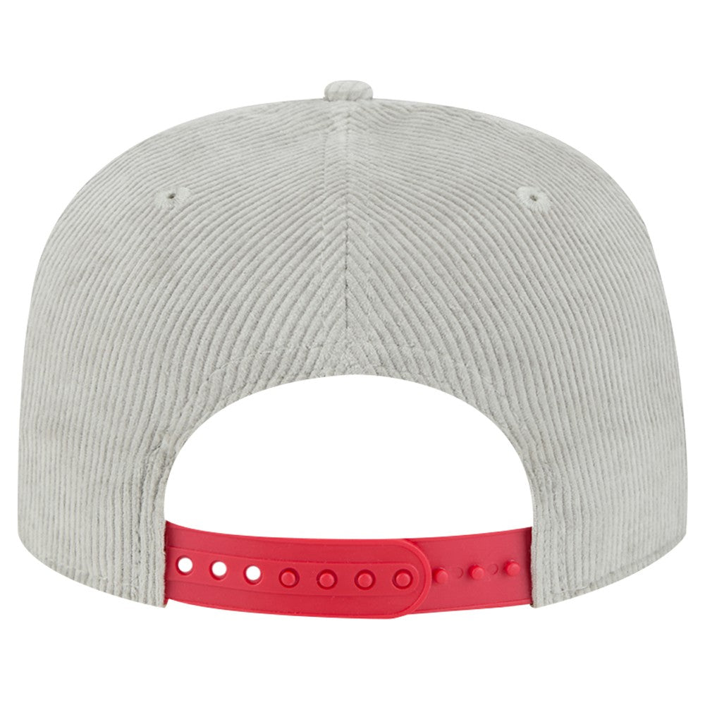 New Era Los Angeles Angels Gray Corduroy Golfer Snapback Hat Lifestyle