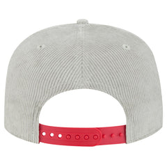 New Era Los Angeles Angels Gray Corduroy Golfer Snapback Hat Lifestyle
