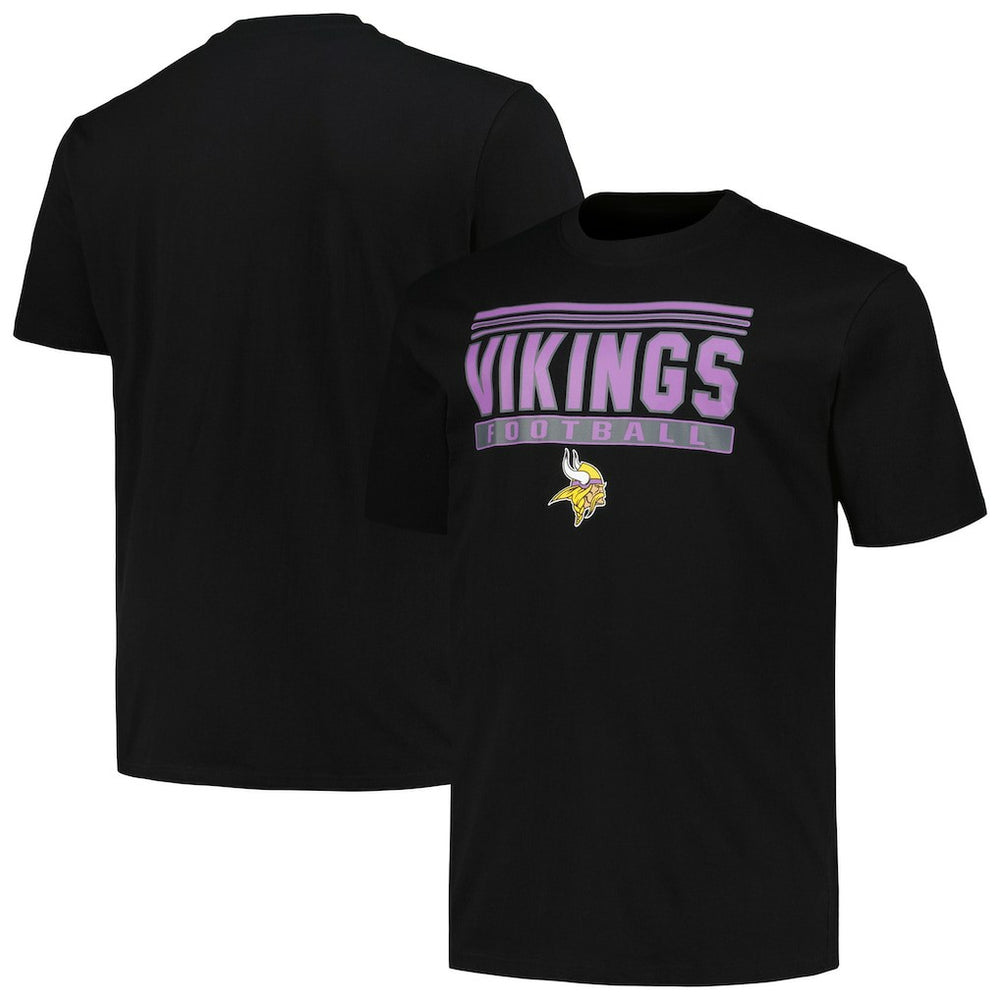 Minnesota Vikings Big & Tall Pop T-Shirt Black - Fanatics