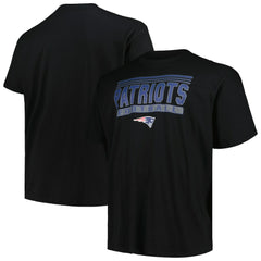 New England Patriots Big & Tall Pop T-Shirt Black - Fanatics
