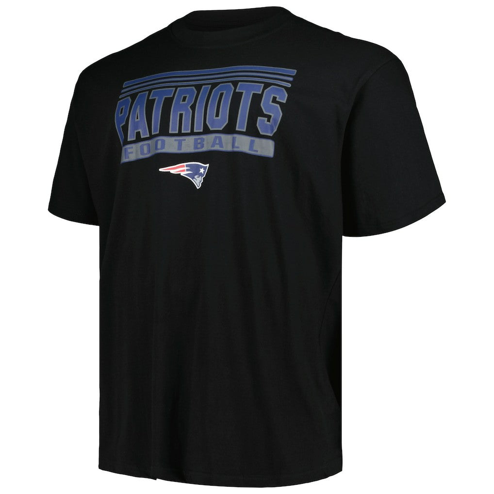 New England Patriots Big & Tall Pop T-Shirt Black - Fanatics