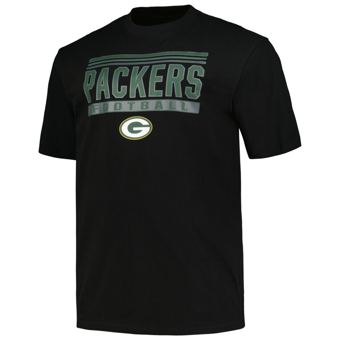 Green Bay Packers Big & Tall Pop T-Shirt Black - Fanatics