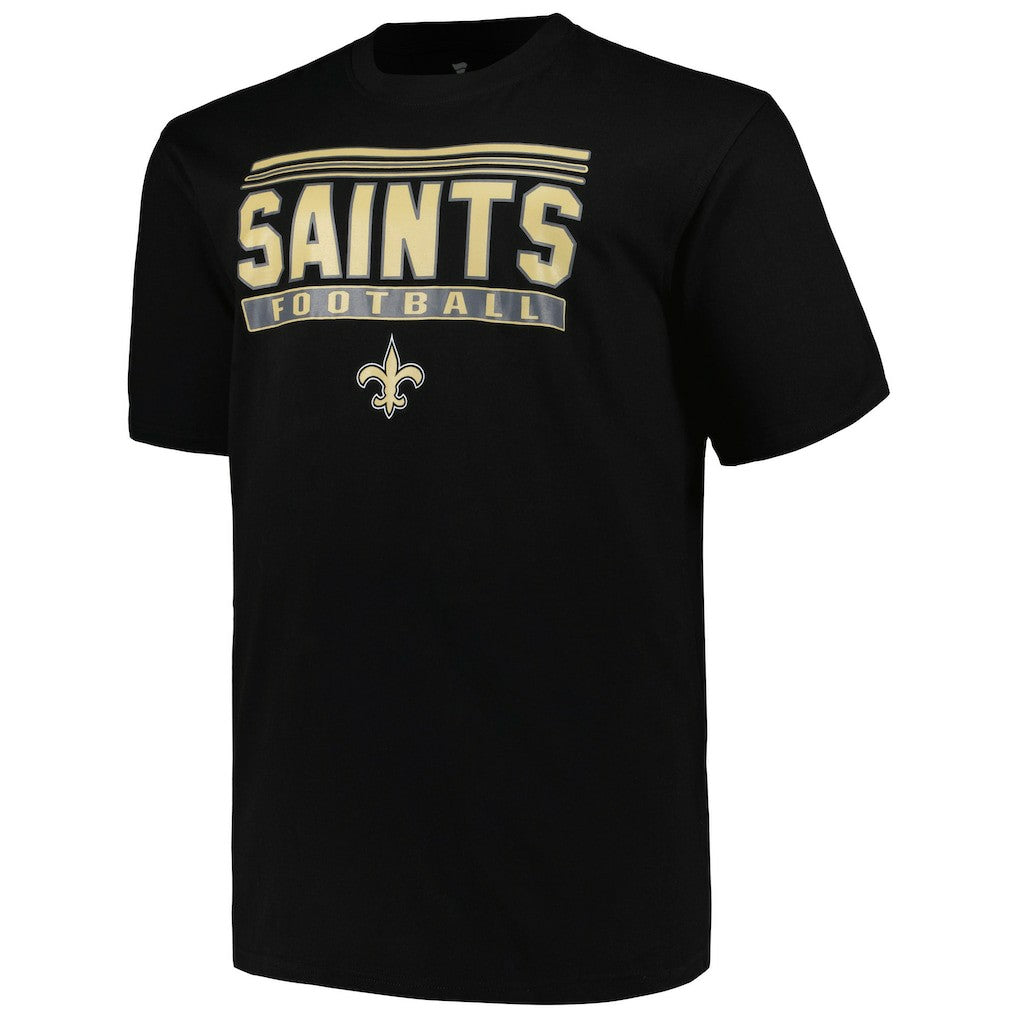 New Orleans Saints Big & Tall Pop T-Shirt Black - Fanatics