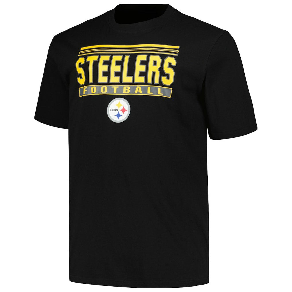 Pittsburgh Steelers Big & Tall Pop T-Shirt Black - Fanatics