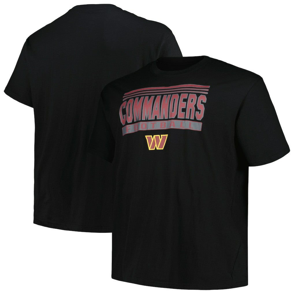 Washington Commanders Big & Tall Pop T-Shirt Black - Fanatics
