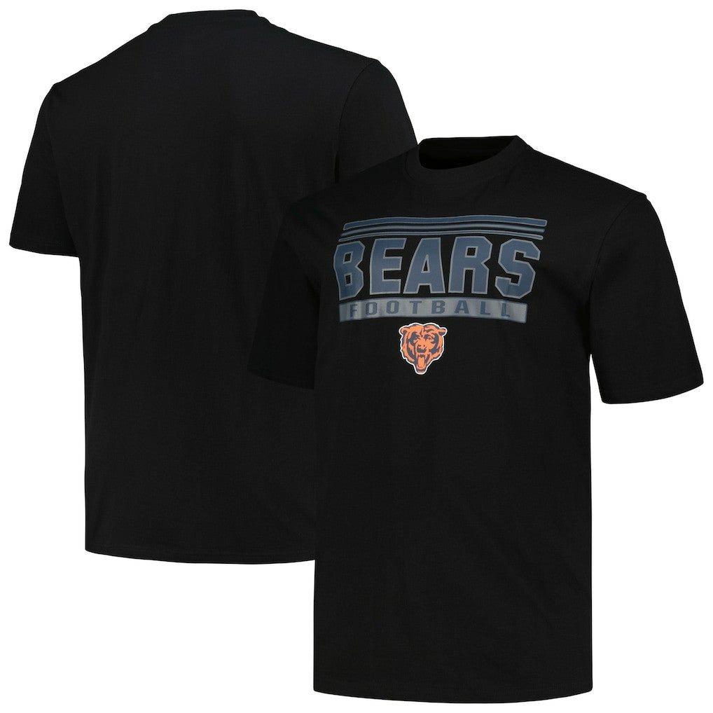 Chicago Bears Big & Tall Pop T-Shirt Black - Fanatics