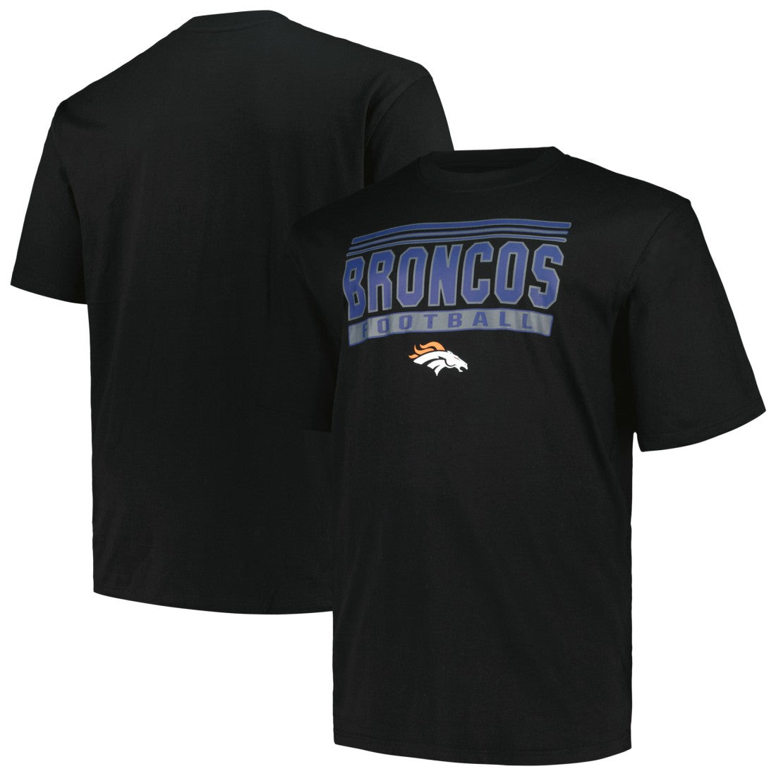 Denver Broncos Big & Tall Pop T-Shirt Black - Fanatics