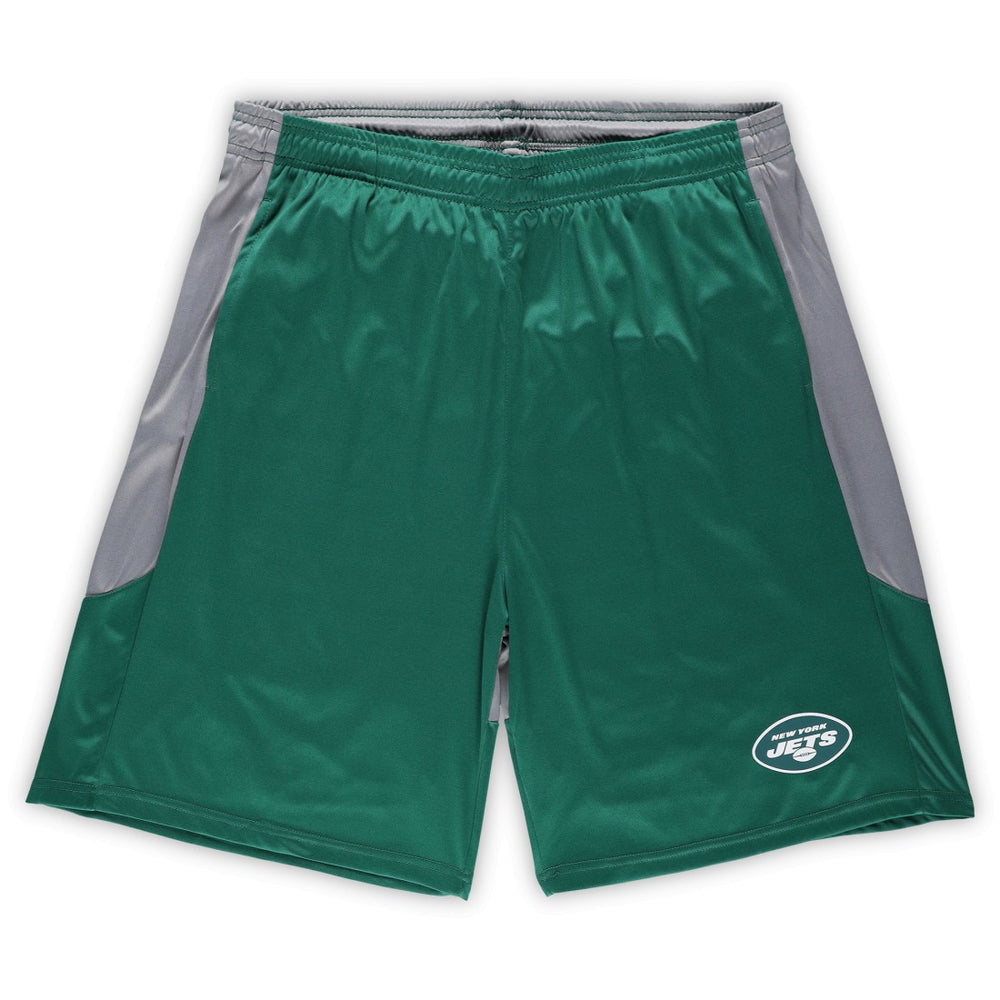 New York Jets Big & Tall Team Logo Shorts Green - Fanatics