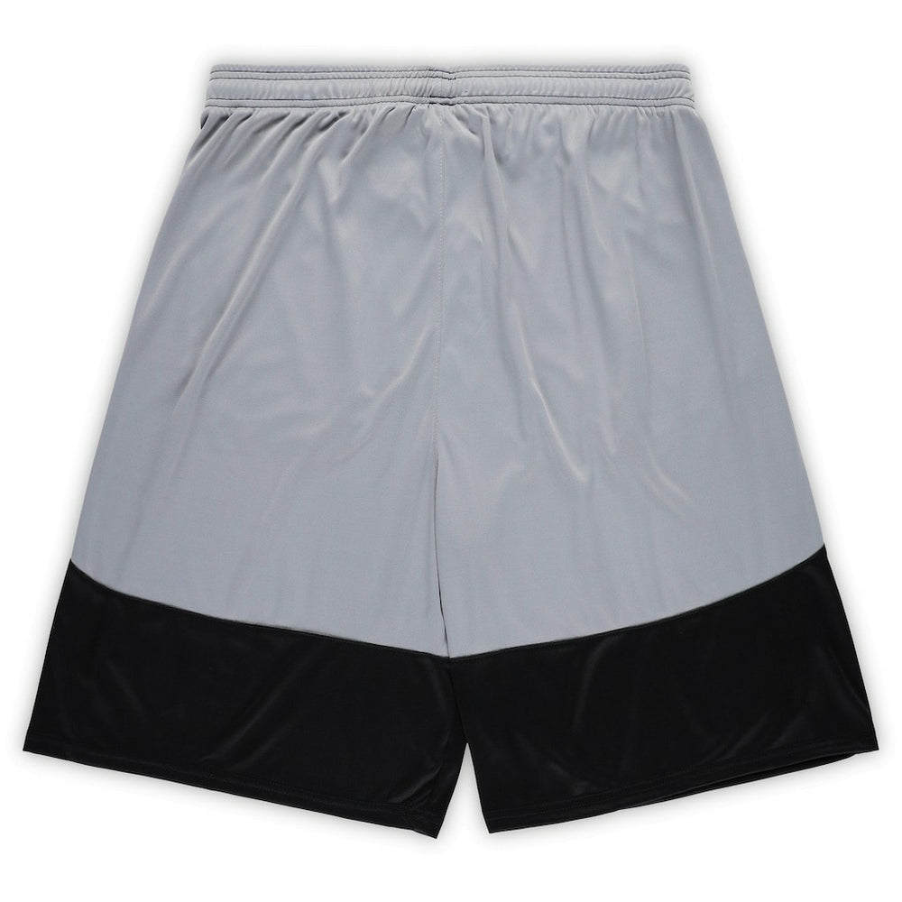 New Orleans Saints Big & Tall Team Logo Shorts Black - Fanatics