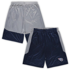 Tennessee Titans Big & Tall Team Logo Shorts Navy - Fanatics