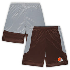 Cleveland Browns Big & Tall Team Logo Shorts Brown - Fanatics