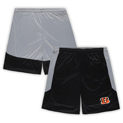 Cincinnati Bengals Big & Tall Team Logo Shorts Black - Fanatics