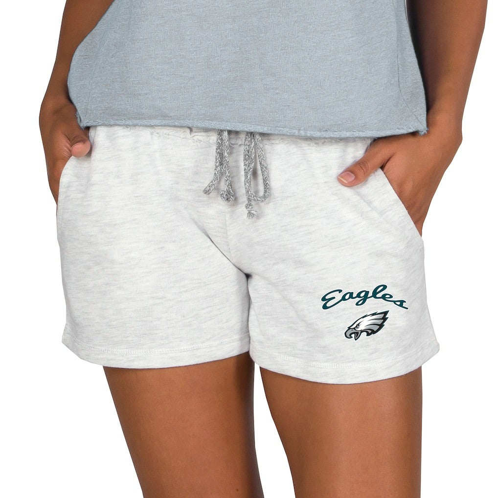 Philadelphia Eagles Concepts Sport Women's Mainstream Terry Lounge Shorts Oatmeal - NFL