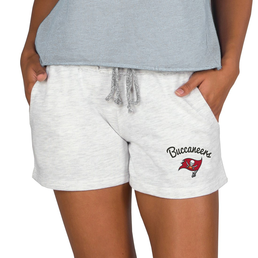 Tampa Bay Buccaneers Concepts Sport Women's Mainstream Terry Lounge Shorts Oatmeal - NFL