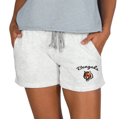 Cincinnati Bengals Concepts Sport Women's Mainstream Terry Lounge Shorts Oatmeal - NFL