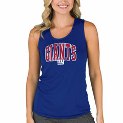 New York Giants Concepts Sport Women's Marathon Racer Back Tank Top Royal - NFL