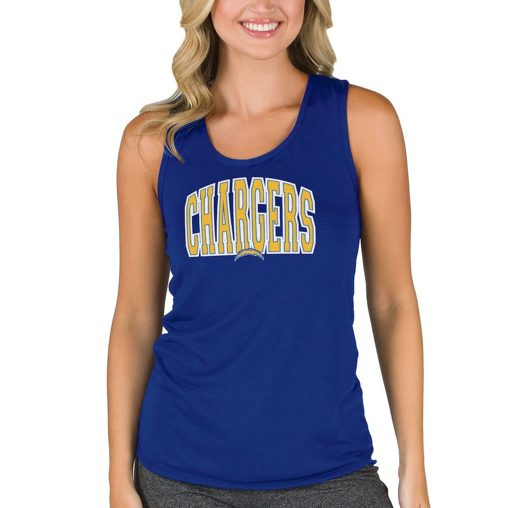 Los Angeles Chargers Concepts Sport Women's Marathon Racer Back Tank Top Royal - NFL