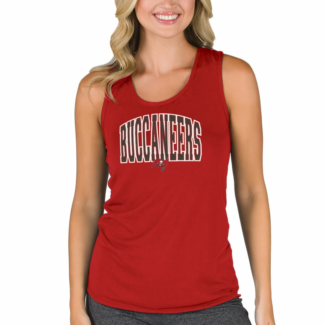 Tampa Bay Buccaneers Concepts Sport Women's Marathon Racer Back Tank Top Red - NFL