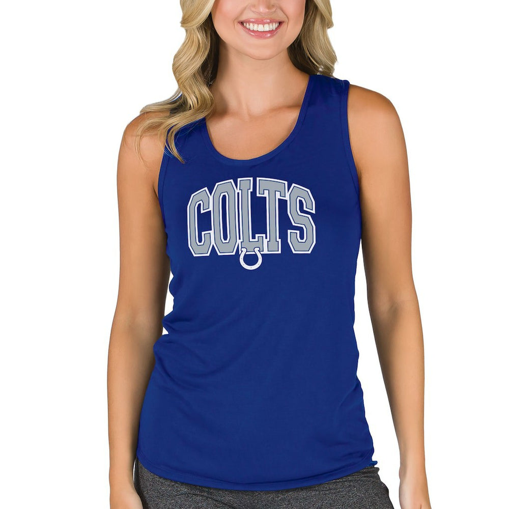 Indianapolis Colts Concepts Sport Women's Marathon Racer Back Tank Top Royal - NFL