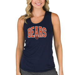 Chicago Bears Concepts Sport Women's Marathon Racer Back Tank Top Navy - NFL
