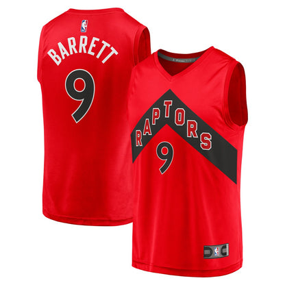 RJ Barrett Toronto Raptors Youth Fast Break Player Jersey - Icon Edition - Red | NBA Jerseys