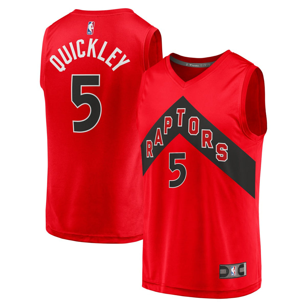 Fanatics - Immanuel Quickley Toronto Raptors Youth Fast Break Player Jersey - Icon Edition - Red