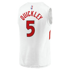 Fanatics - Immanuel Quickley Toronto Raptors Youth Fast Break Player Jersey - Association Edition - White