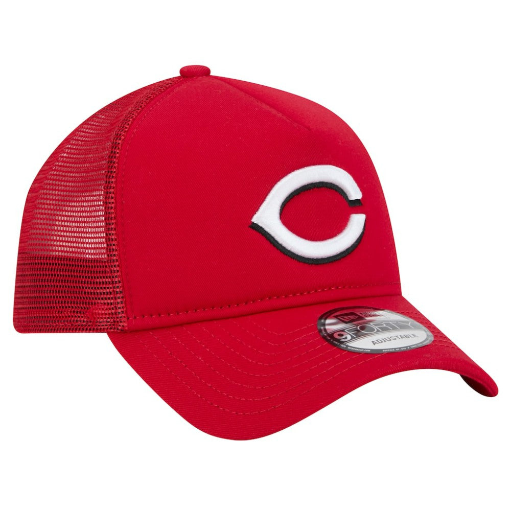 Cincinnati Reds New Era 9FORTY A-Frame Trucker Adjustable Hat for sale