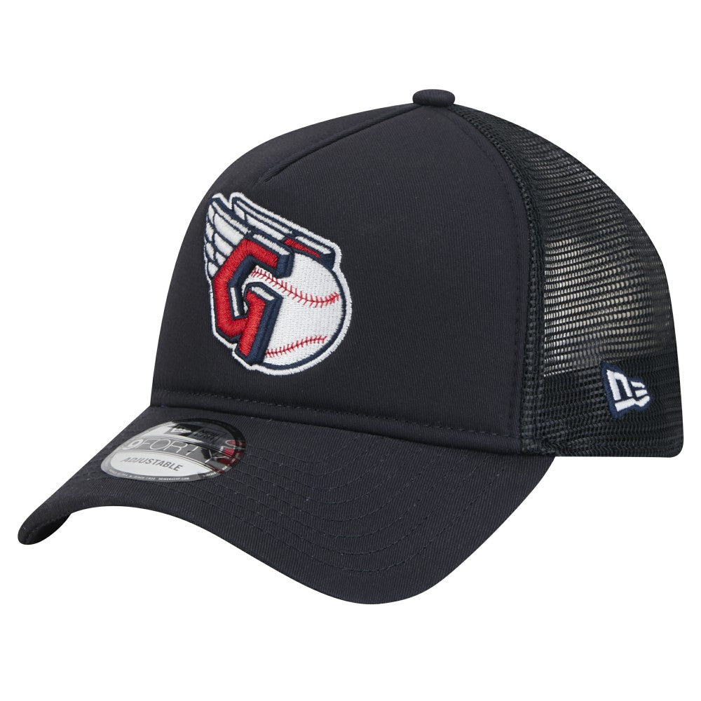 Cleveland Guardians New Era 9FORTY A-Frame Trucker Adjustable Hat Online