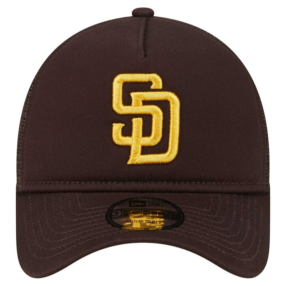 San Diego Padres New Era 9FORTY A-Frame Trucker Adjustable Hat Near Me