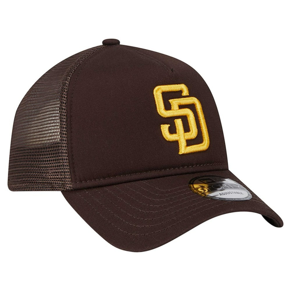 San Diego Padres New Era 9FORTY A-Frame Trucker Adjustable Hat Near Me