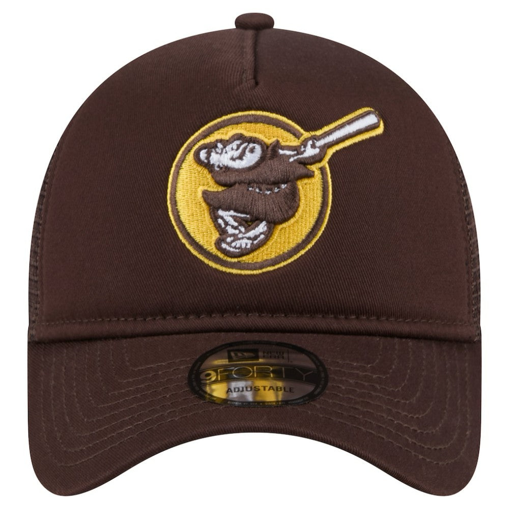 San Diego Padres New Era 9FORTY A-Frame Trucker Adjustable Hat Clearance