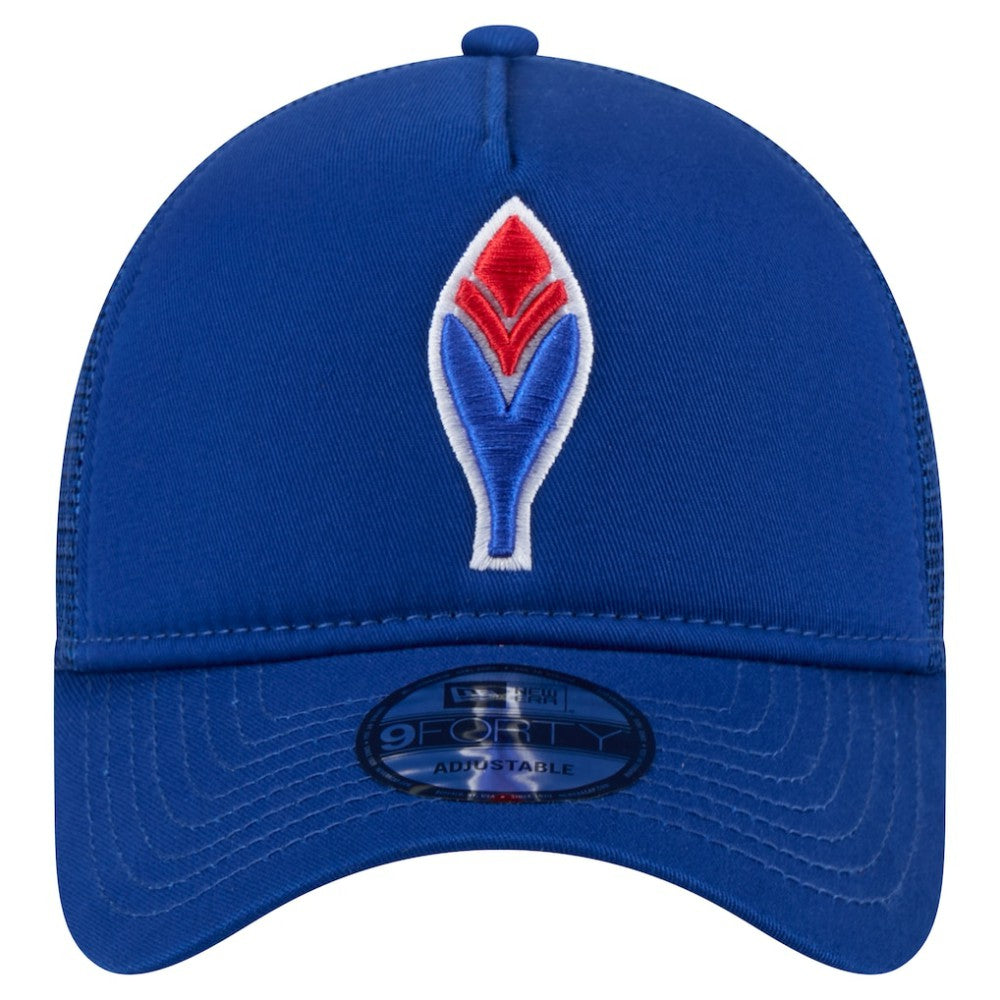Atlanta Braves New Era 9FORTY A-Frame Trucker Adjustable Hat discount