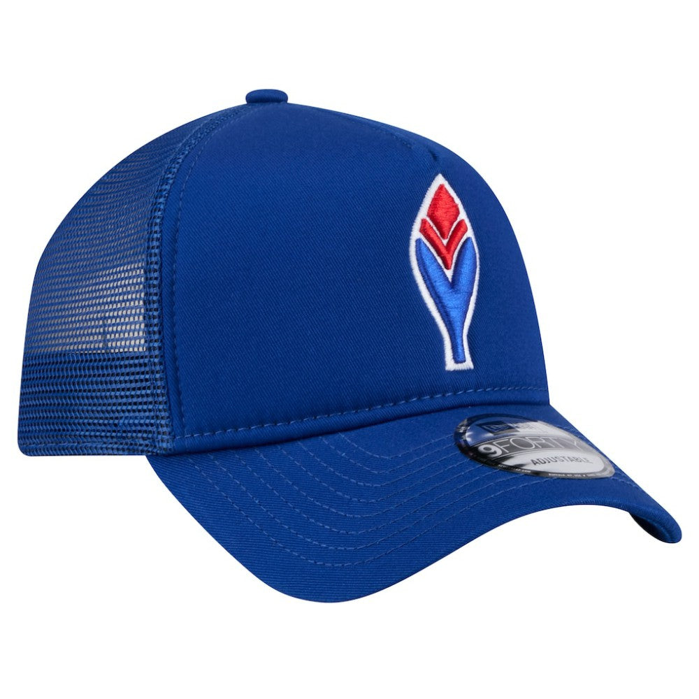 Atlanta Braves New Era 9FORTY A-Frame Trucker Adjustable Hat discount
