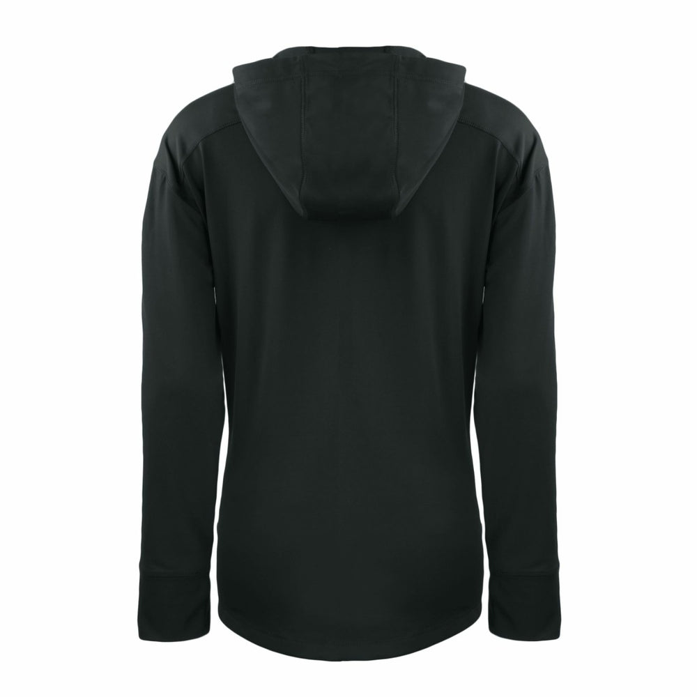 Detroit Lions Cutter & Buck Women's Primary Mark Daybreak Eco Recycled Half-Zip Hoodie Black - NFL
