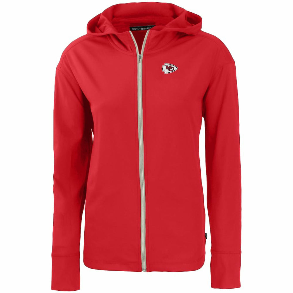 Kansas City Chiefs Cutter & Buck Women's Primary Mark Daybreak Eco Recycled Full-Zip Hoodie Red - NFL