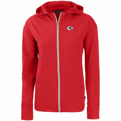 Kansas City Chiefs Cutter & Buck Women's Primary Mark Daybreak Eco Recycled Full-Zip Hoodie Red - NFL